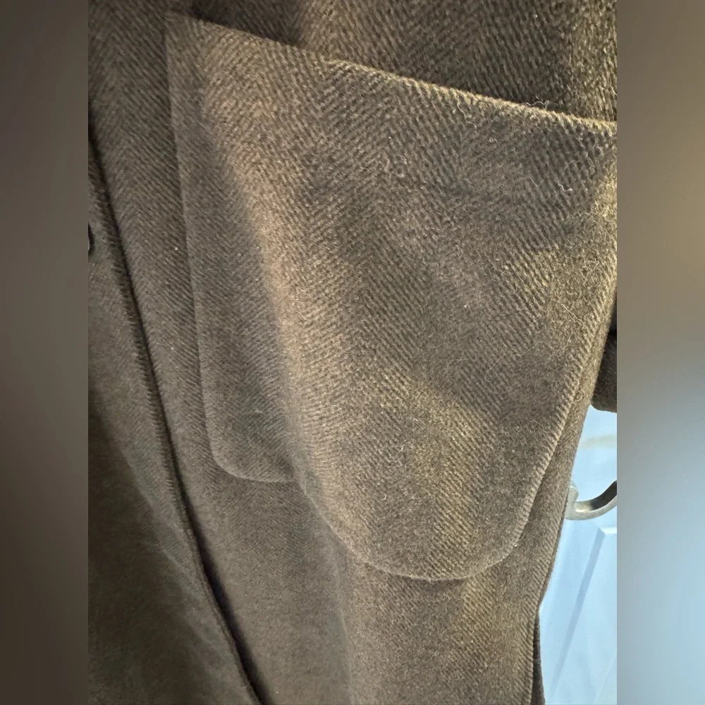 Levi Strauss brown wool blend oversized overcoat - Picture 4 of 9